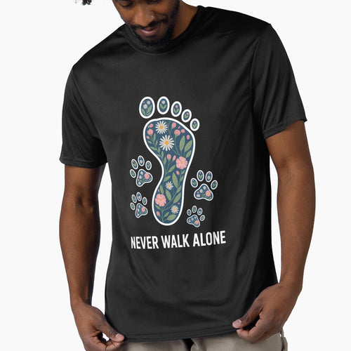 Alone Never Paw Walking Dog Flower Animal Pet Lover by EllenJast