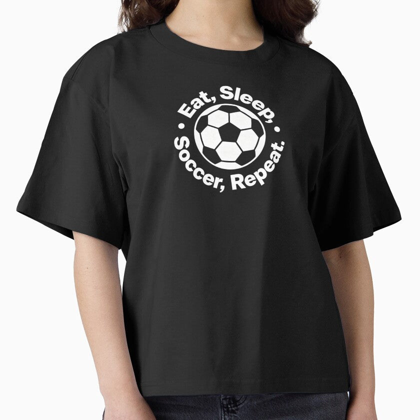 Eat Sleep Soccer Repeat Circular Football Fan Design for World Cup 2026 | World Cup 2026 Soccer Routine by Dezinix