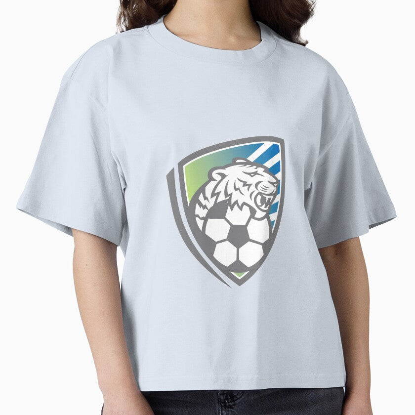 Tiger Soccer Ball Shield by patrimonio