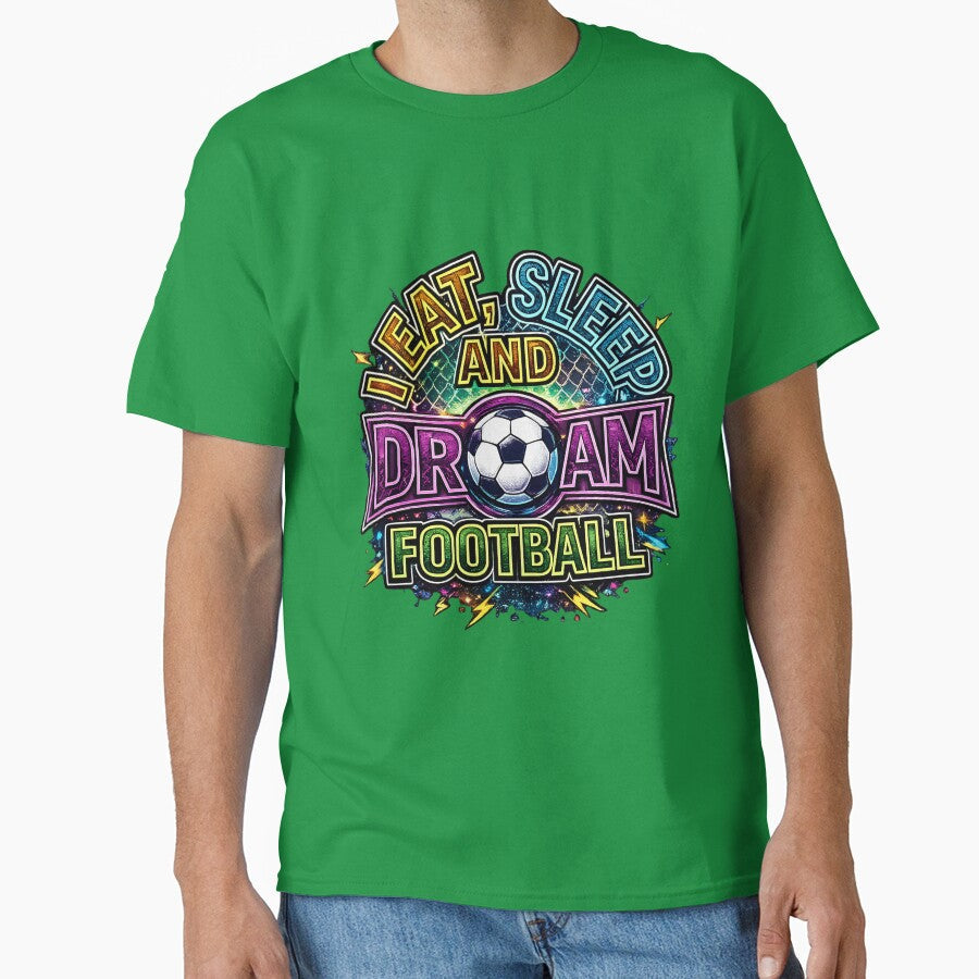 Eat Sleep Dream Football Colorful Soccer Lover Design by digitalbob60