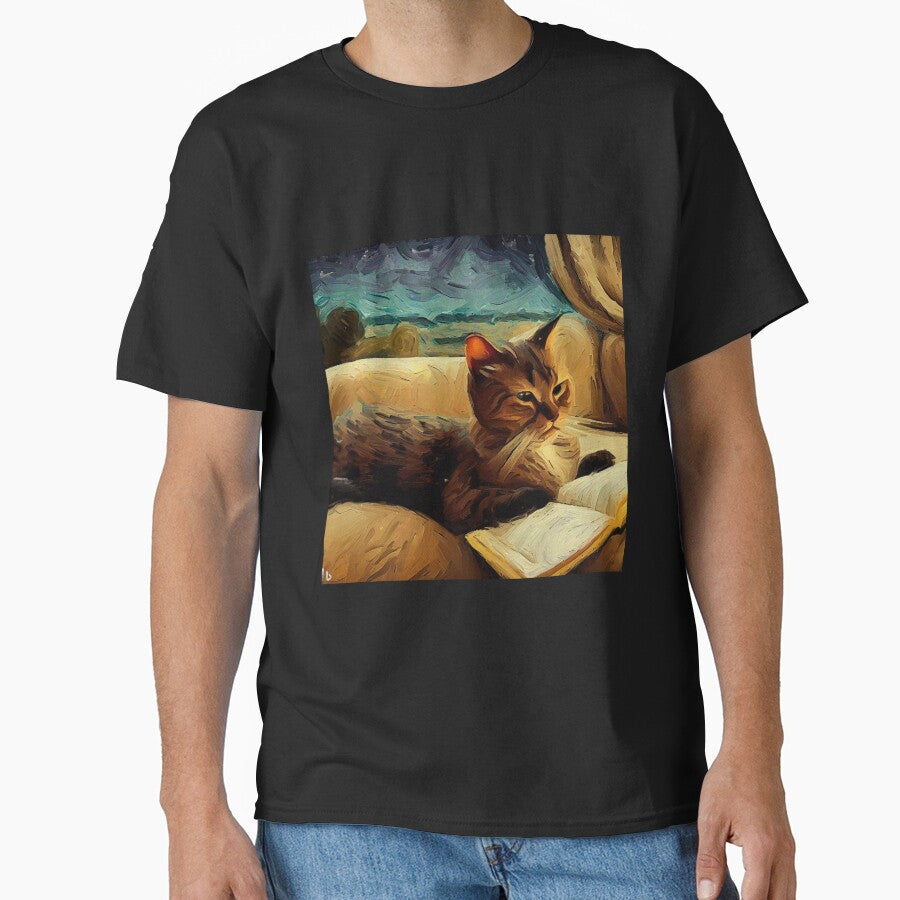 Cat reading books  - Cat lover by SameeraDammeyer