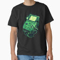 Cyberpunk Retro Handheld Console Glitch Green Game Boy by VectorForge