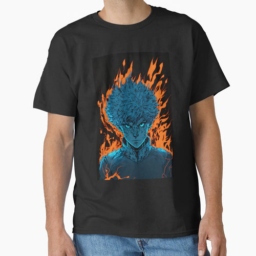 Anime Boy Blue Fire Powerup by Bubblebuk