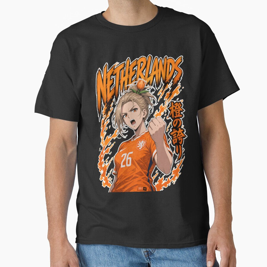 Fierce Netherlands Anime Soccer Girl - World Cup 2026 by Senpai Syndicate