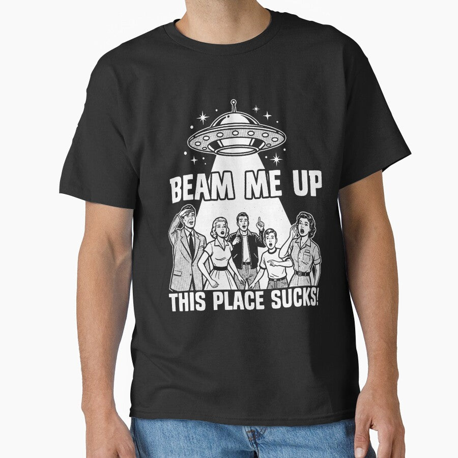 Vintage Beam Me Up Space Abduction Comic by judycuevas1