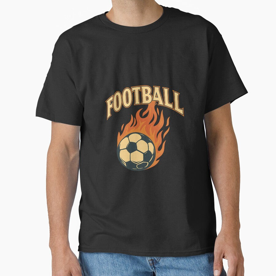 Football Flames – Vintage Soccer Ball Design for True Fans by darkan1