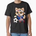 Cute Shiba Inu Soccer Player Japan Fan Dog by Tsugraf Designs
