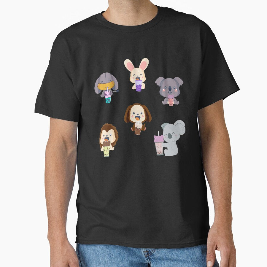 Kawaii Animal Boba Tea cute elephant rabbit koala monkey lion by 0umStore