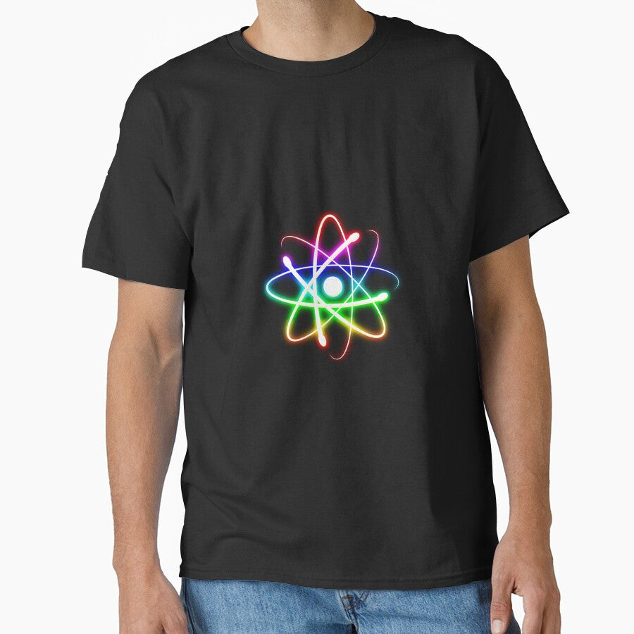 Colorful Glow Atomic Symbol by houk