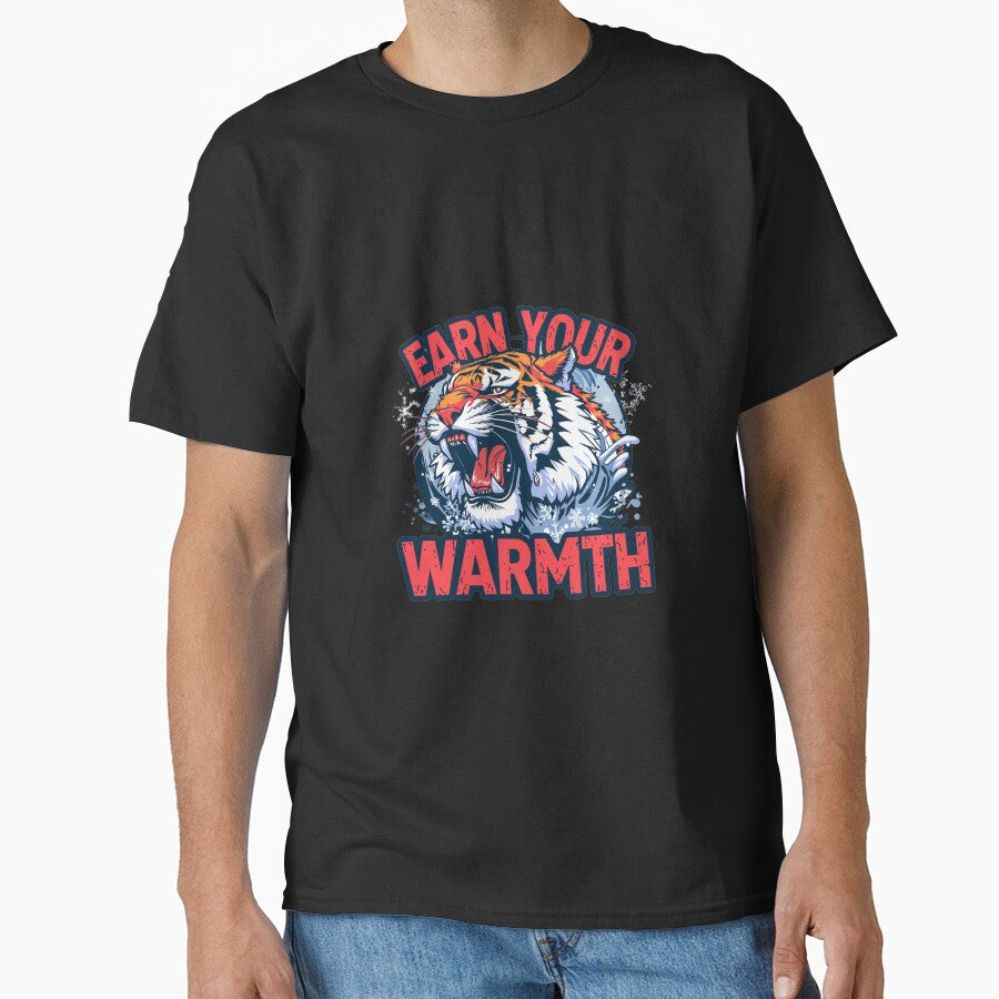 Earn Your Warmth – Fierce Tiger Winter Motivation by Dezyra Clothing