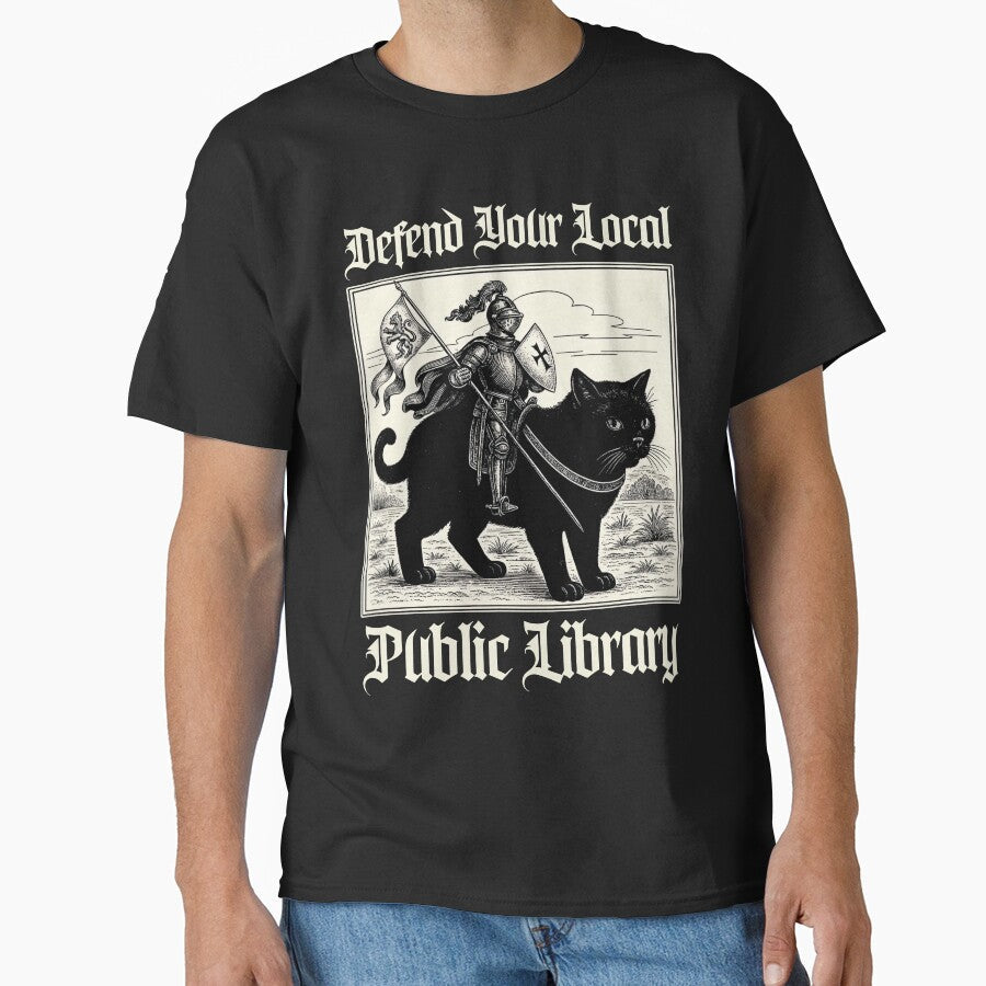 Defend Your Local Library, Book Lover Gift, Fantasy Reader Humor by DangeRilanman