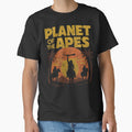 Primate Revolution Sunset Retro Sci Fi Classic T-Shirt by RRMadeArt