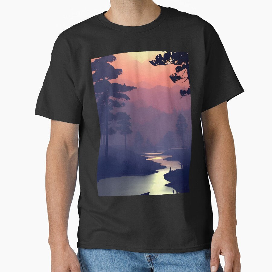 Find the Perfect Minimalist Landscape River View Print for Your Personal Style and Preferences by supeart