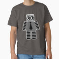 Cute Grey Geeky Robot by toxiferous
