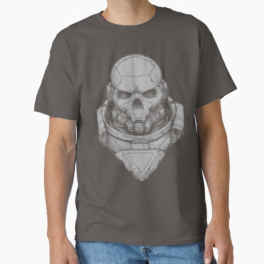 Cyber Skull Armor Graphic Tee by folskullyz