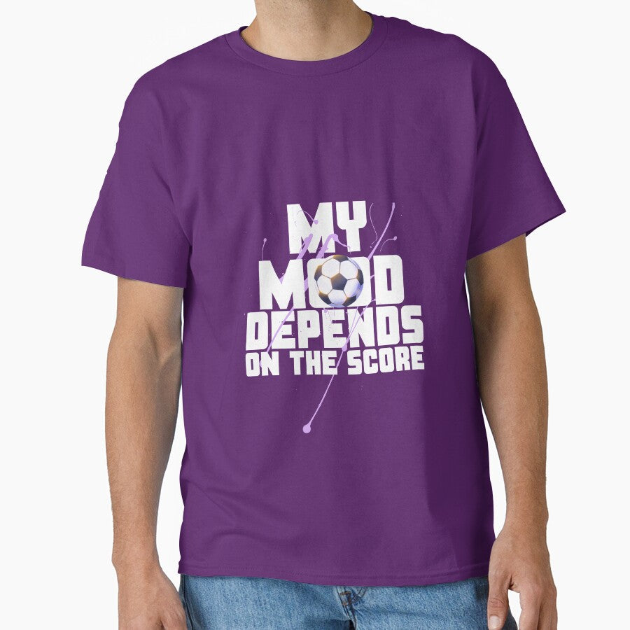 My Mood Depends on the Score Soccer Fan by Tattyarts