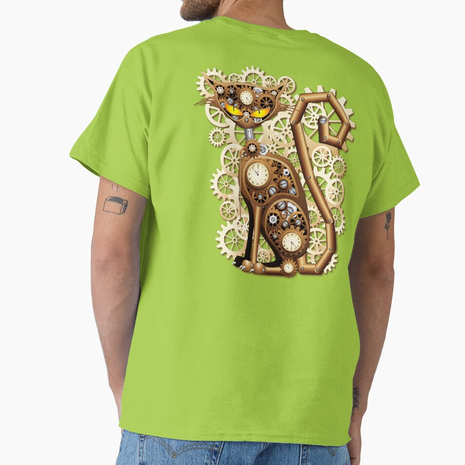 Cat Steampunk Vintage Retro Style Machine by BluedarkArt