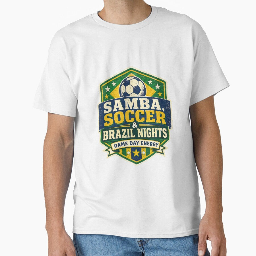 Samba Soccer Brazil Nights Game Day Badge by Arabic Ink Studio
