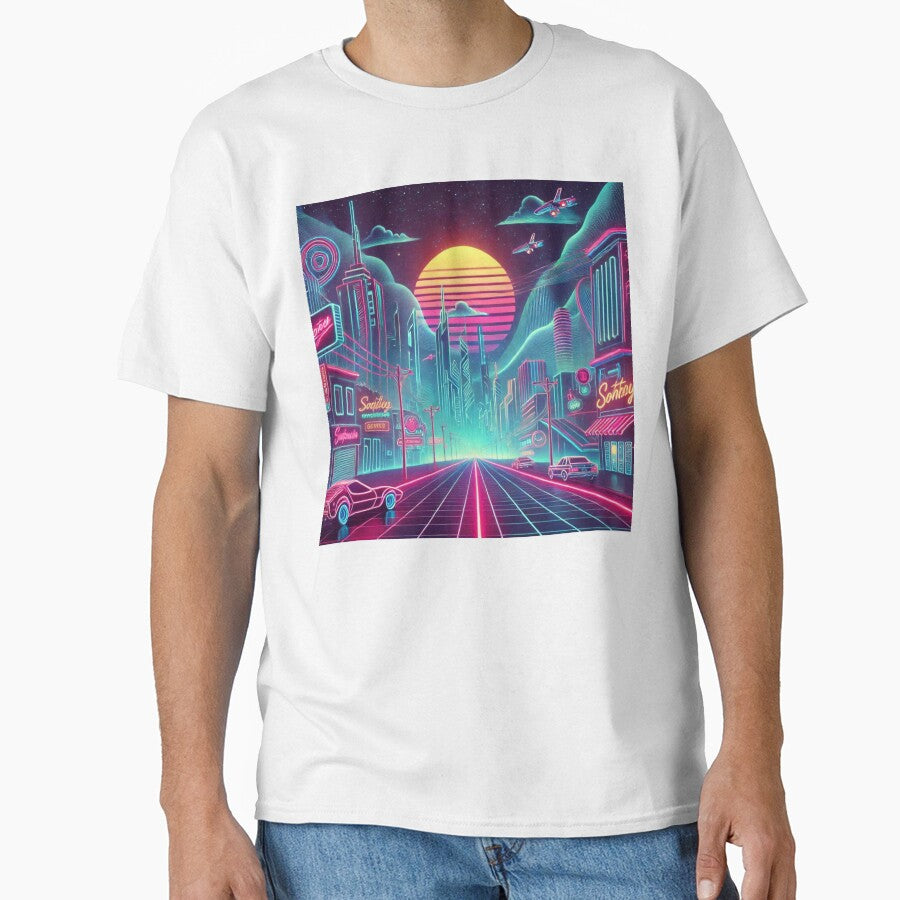 Neon Cyberpunk Cityscape: Retro Futurism by Miksonek04