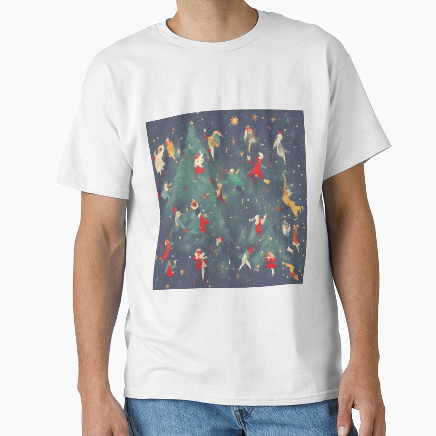 Holiday Abstract Dancing Around The Christmas Tree by PlanetMarker