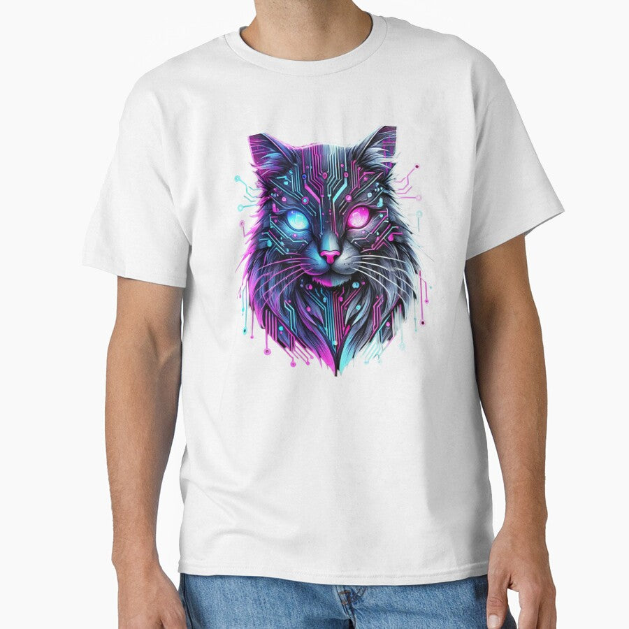 Cyberpunk Neon Cat by GoldenPaw Society