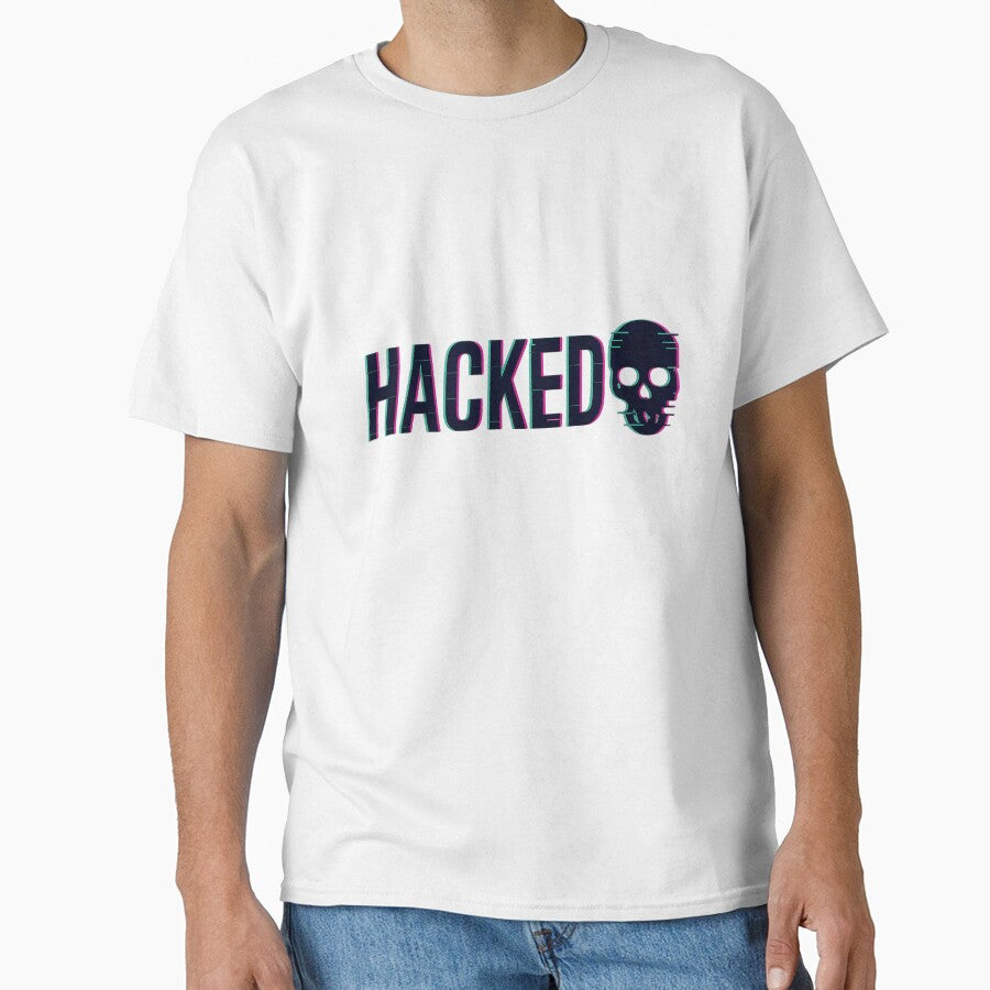 HACKED // Digital Intrusion Glitch Skull Design by GL1TCH-WEAR