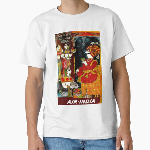 AIR INDIA: Vintage Air Travel Advertising Print by posterbobs