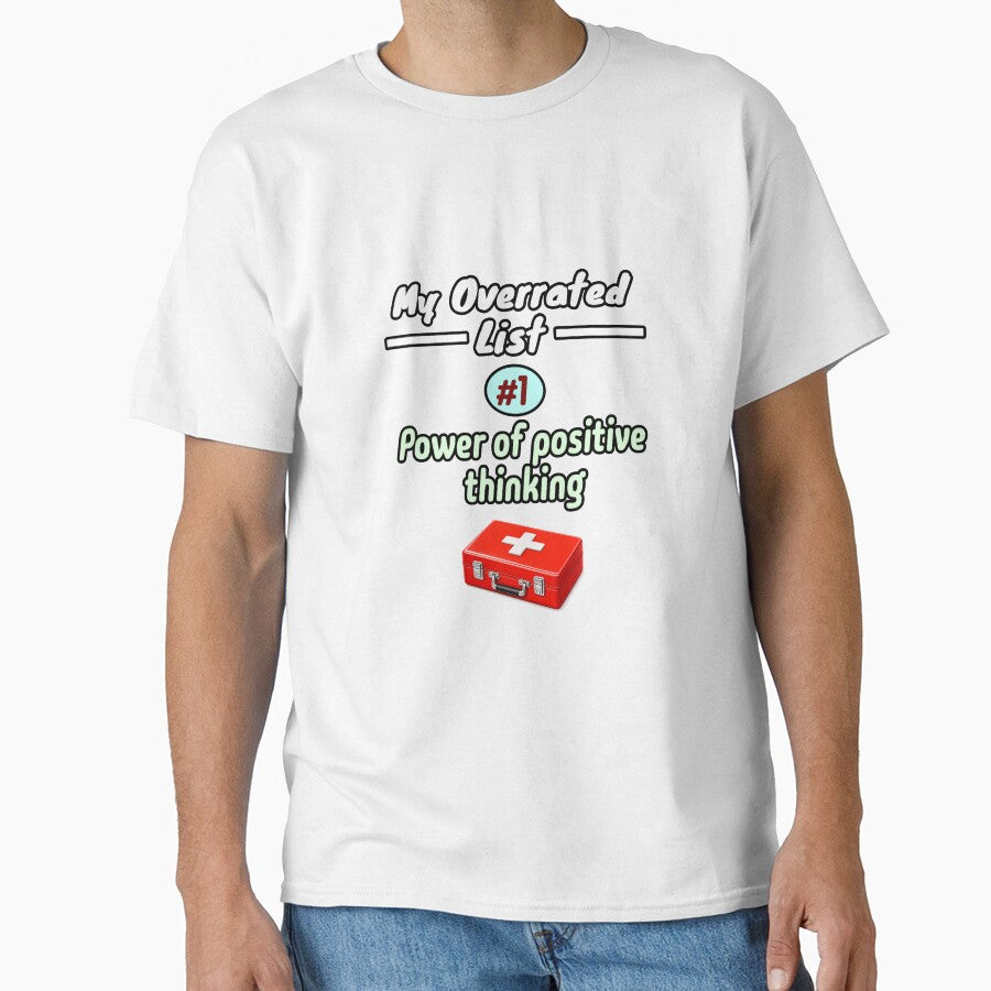 My Overrated List: #1. Power of Positive Thinking | Minimalist Satire Design by PunArtistry