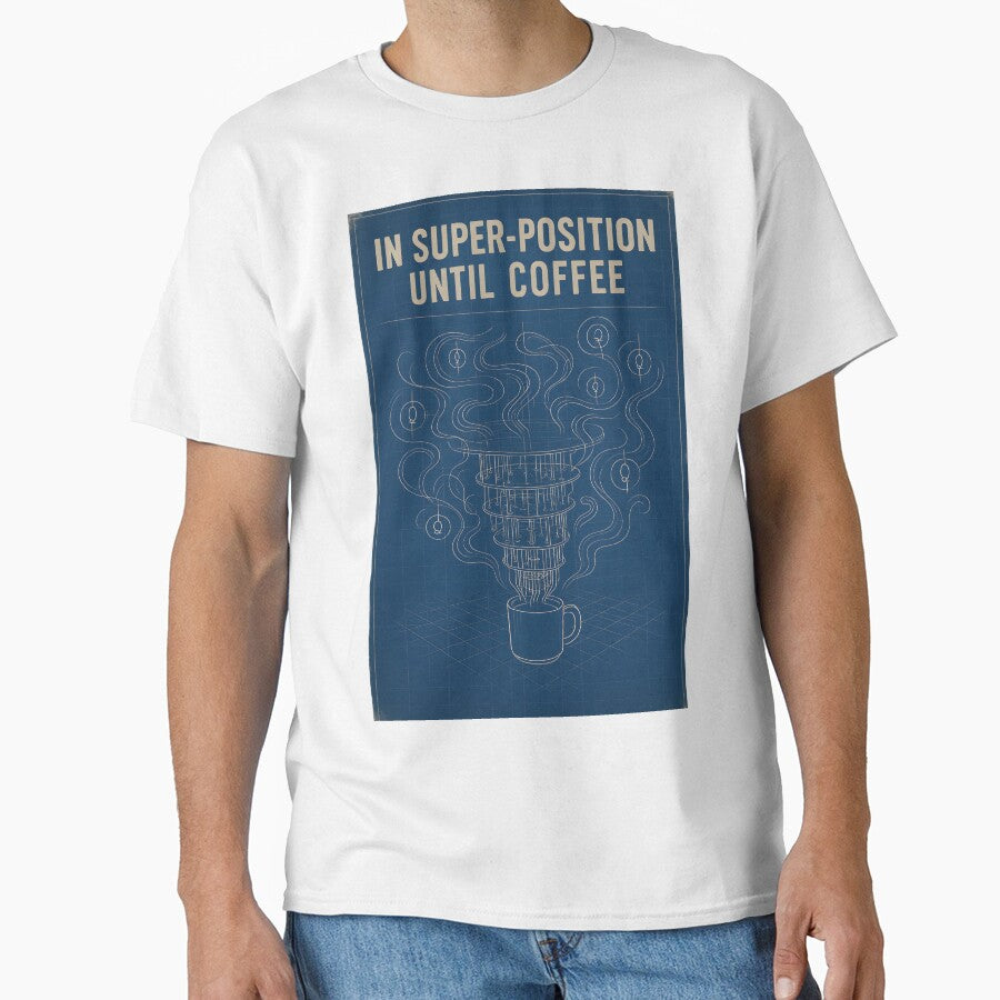 Quantum Coffee Vibes | Funny Superposition Physics Nerd Poster by Physics Lab