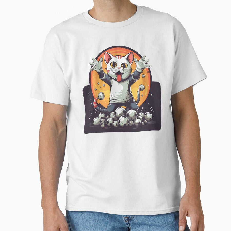 Cat Goalkeeper Funny Gift For Kids by Chmielayka