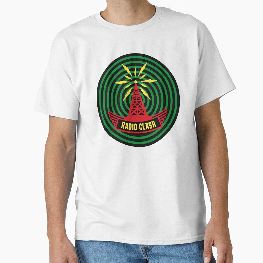 1980s Vintage Style British Punk Rock Radio Clash Retro Graphic by wmxdesign