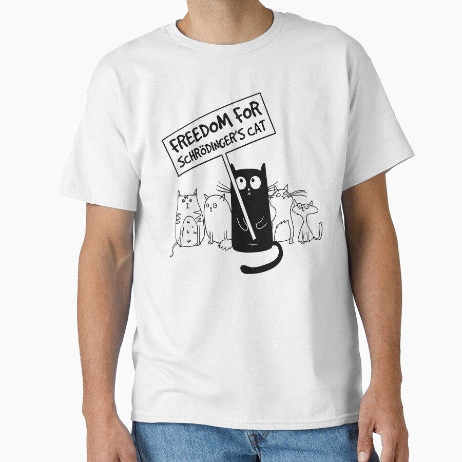 Freedom for Schrödinger's Cat | Funny Physics Protest Design by SHiRTiLLiCiOUS