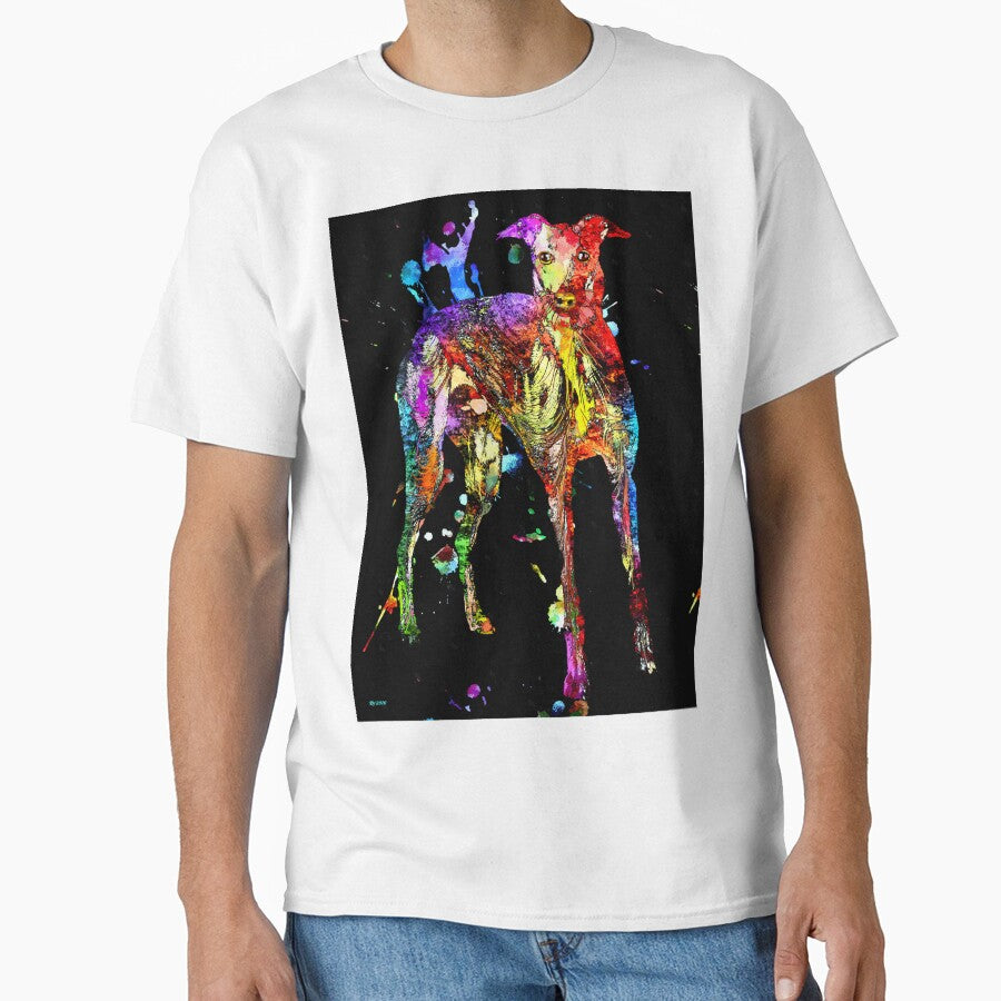 Greyhound Black Grunge by Daniel Janda