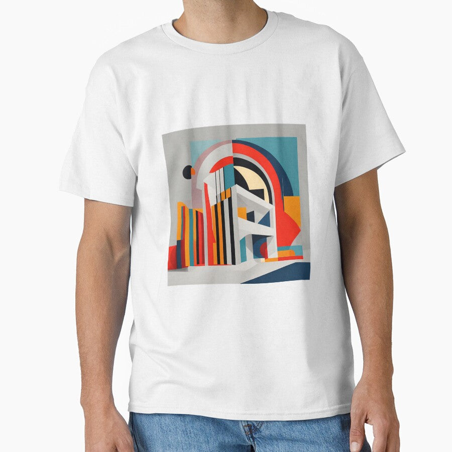 Day and night | geometric buildings by Phoenix-Textile