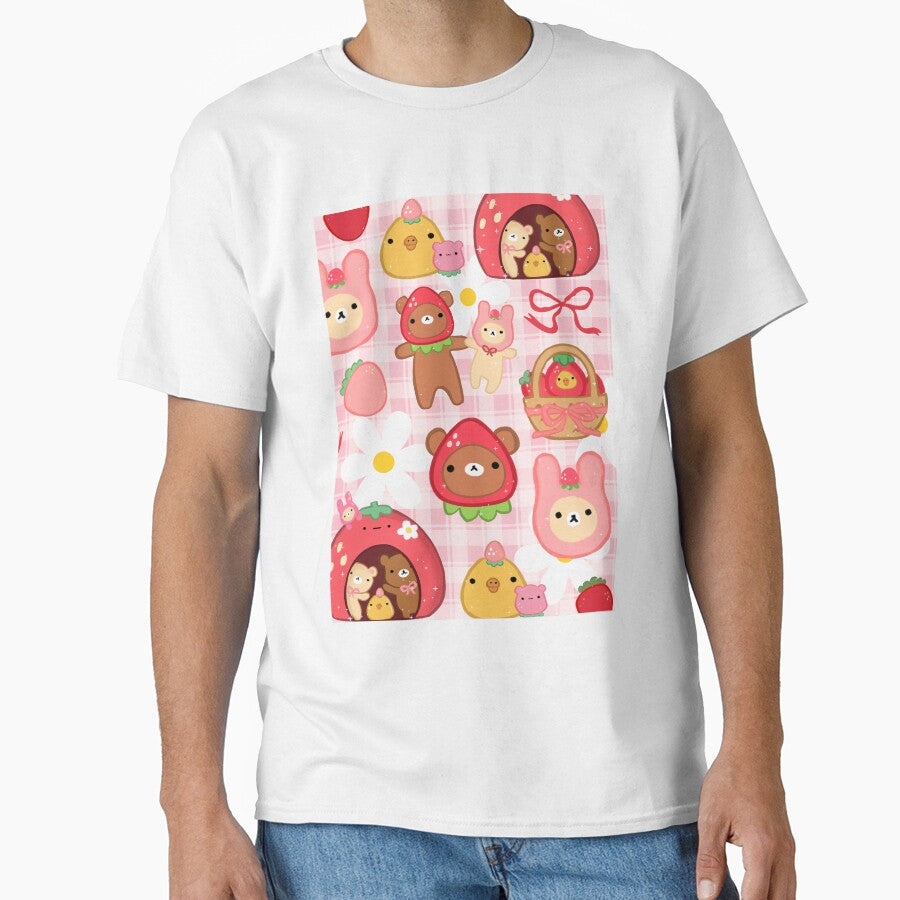 Kawaii Strawberry Bears by starbunnykawaii