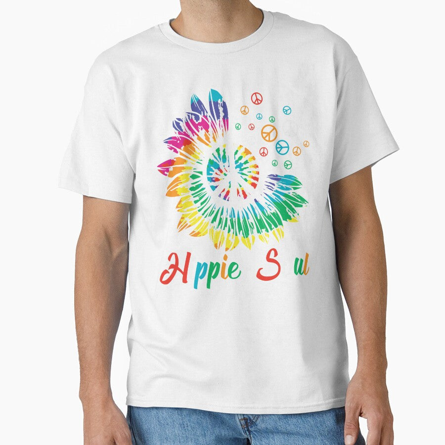 Hippie Soul: Groovy Sunflower Peace Sign by MysticOzzy