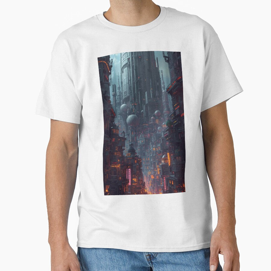 Neon Citadel Descent by AbstractAnom