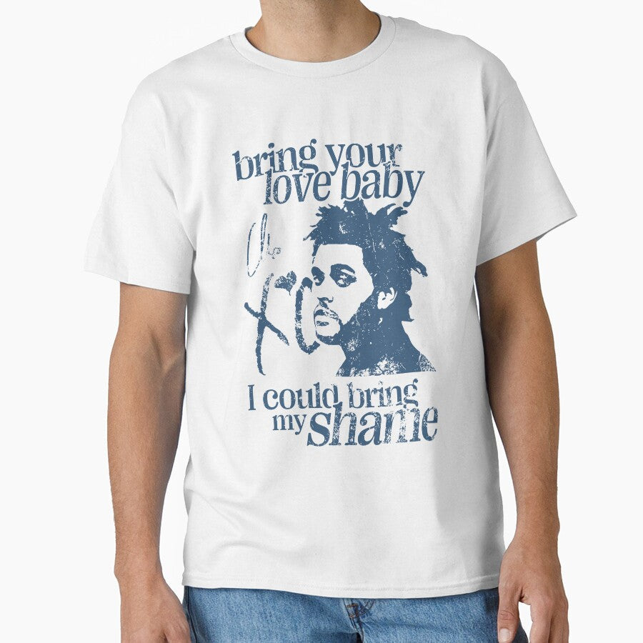 The Weeknd Wicked Games Lyric Design - Trilogy Blue Graphic by Novaque