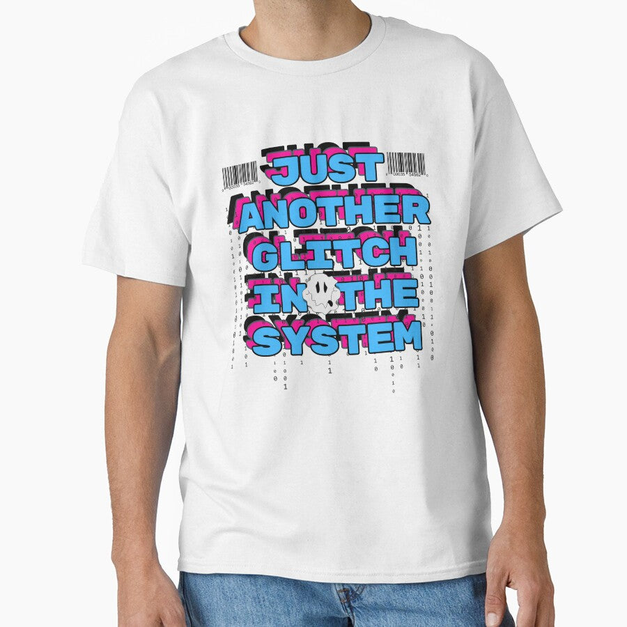 Just Another Glitch in the System – Digital Matrix Vibe T-Shirt by Antik by Schulz