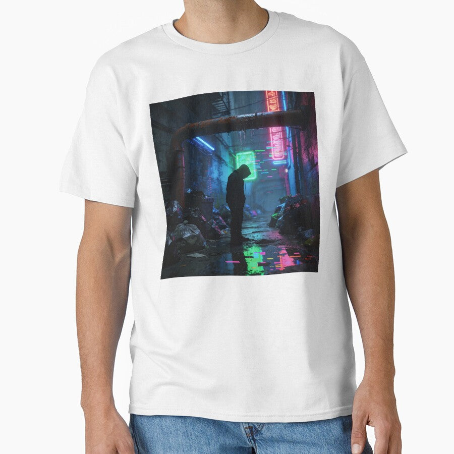 Rain-Slicked Streets – Cyberpunk Alleyway by Gabmx
