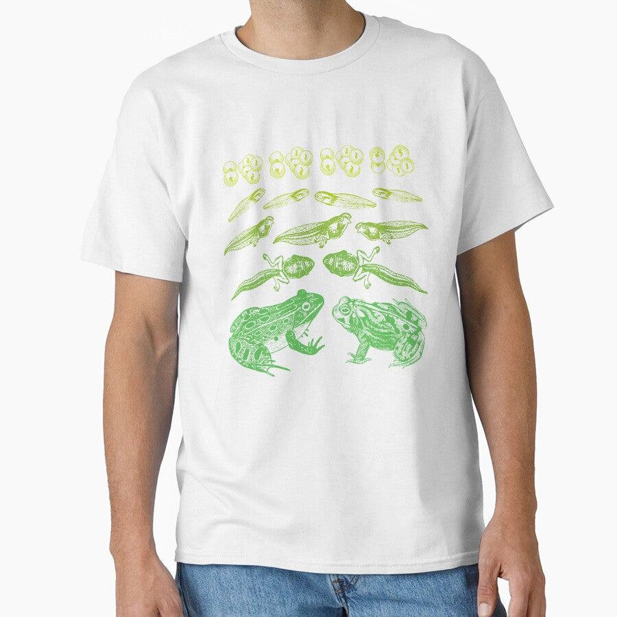 Vintage Frog Tadpole Life Cycle: A Gremlincore Goblincore Design for Biology Teachers, Nature Students and Amphibian Art Enthusiasts by MinistryOfFrogs