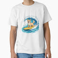 Dog on surfboard Surfing Wave by SOUFIANE1991