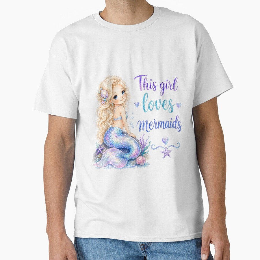 This girl loves mermaids by Bara Lune Design