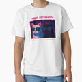 Cyber SecuriKitty – Cyberpunk Hacker Cat Meme Shirt by RizVibes