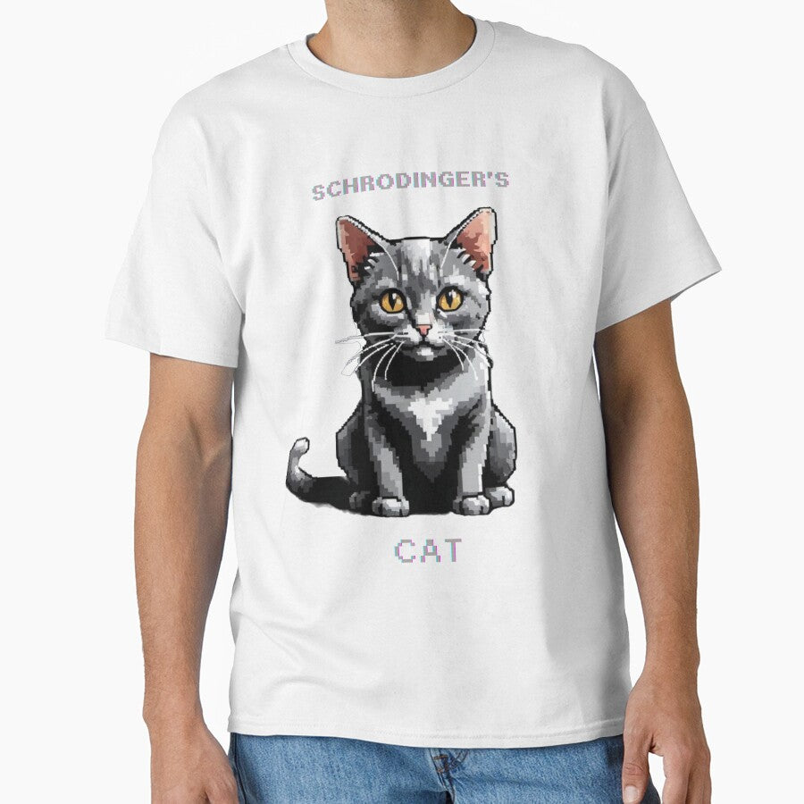 Pixelart Schrodinger's cat for students teachers physics by NebulaLabs