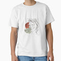 Minimalist design of woman and a rose by KukiStickers