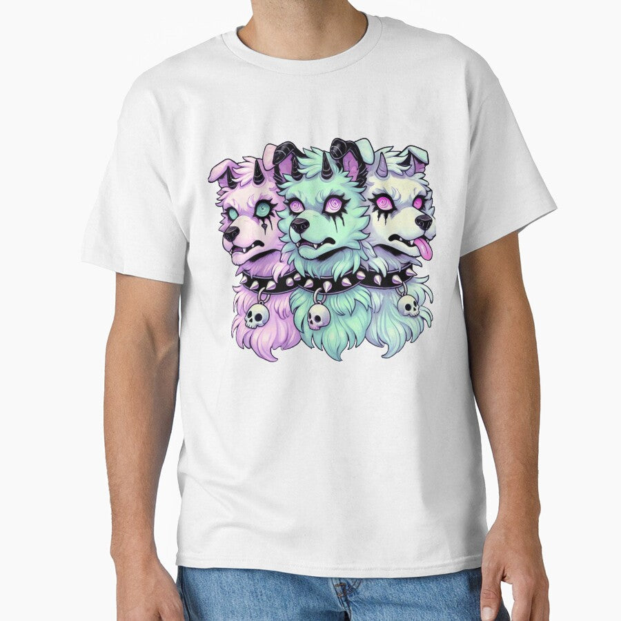 Pastel Goth Gothic 3-Headed Dog Gothic Men Women by BlueBerry-Pengu