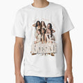 Katseye Varsity Beige Aesthetic T-Shirt by artshlyn