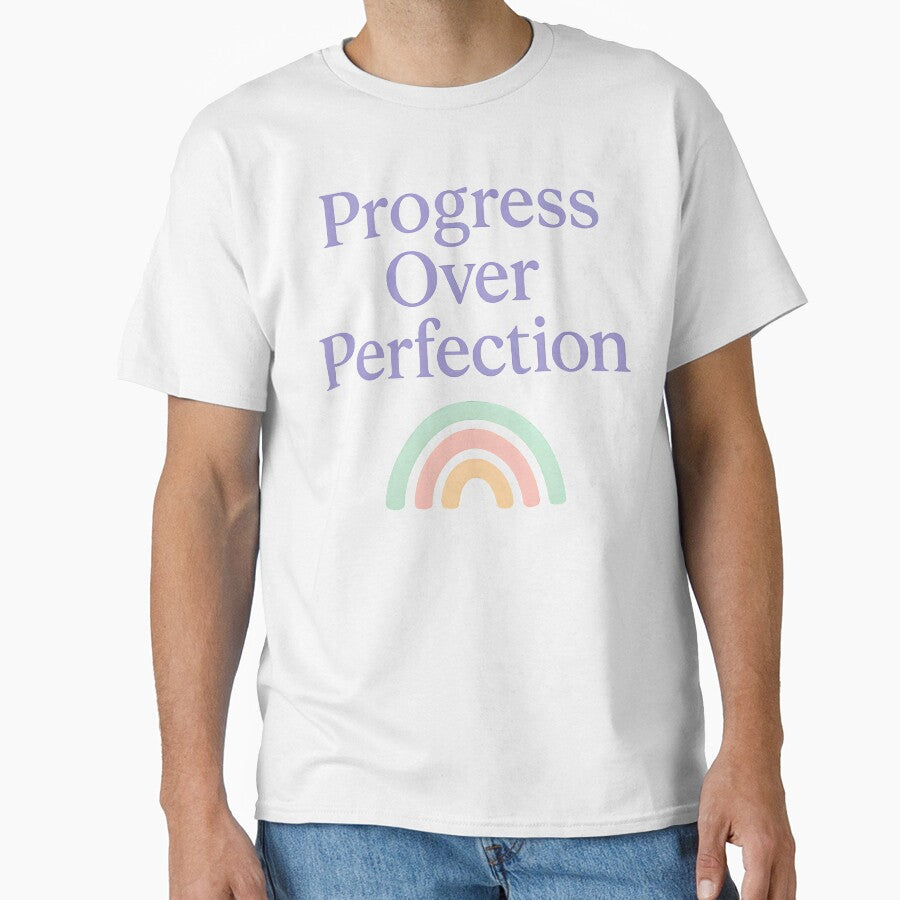 mental health therapist Progress Over Perfection by Uglyandcute