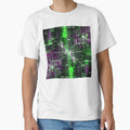 Cyber Neon Matrix Circuit Abstract by Pitujuck Kachanond